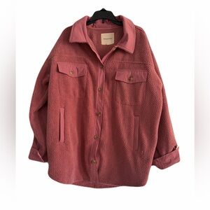 Thread & Supply Dusty Rose Teddy Jacket